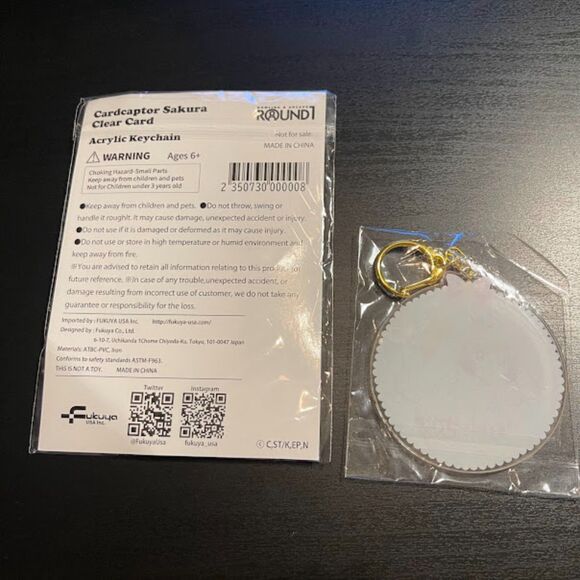 NEW x2 Cardcaptor Sakura Acrylic Keychain Round 1 Arcade Exclusive Promo Prize - Picture 3 of 3